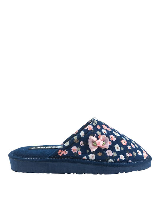 Sabina Winter Women's Slippers in Blue color