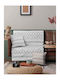 Madi Eclectic Ριχτάρι Τριθέσιου Καναπέ Γούνινο 170x300εκ. Grey