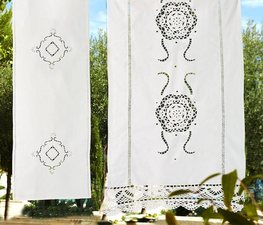 Whitegg Perdea Fereastră Cu Magazin Online Albă 80x120cm