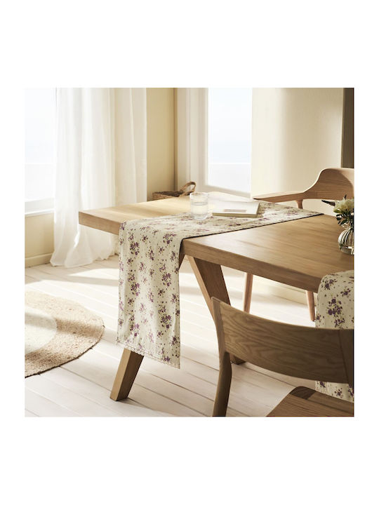 Gofis Home Runner Din Bumbac cu Broderie Kalina 349 40x160cm