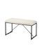 Stool For Living Room Metallic White 81x42x38cm