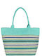 Aquablue Straw Beach Bag Turquoise