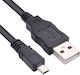 USB 2.0 Cable USB-A male - micro USB-A male Μαύρο 1.5m 556