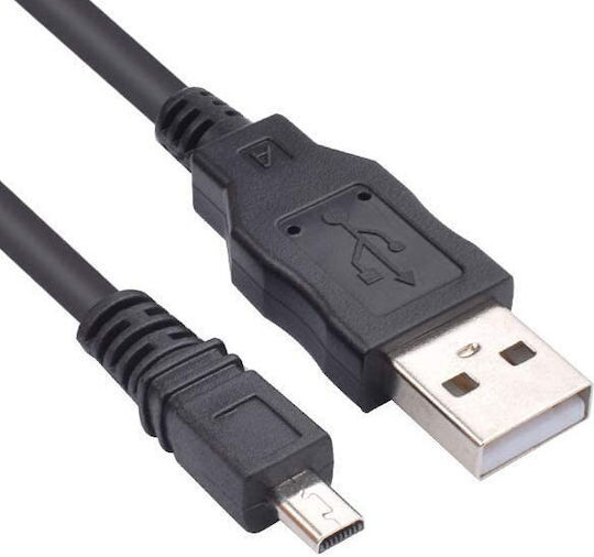 USB 2.0 Cable USB-A male - micro USB-A male Μαύρο 1.5m 556