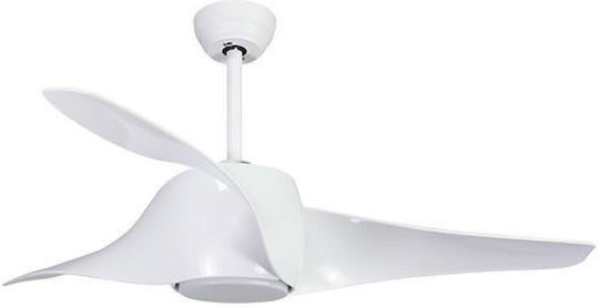 Eurolamp Deckenventilator 132cm mit Leuchte Weißer