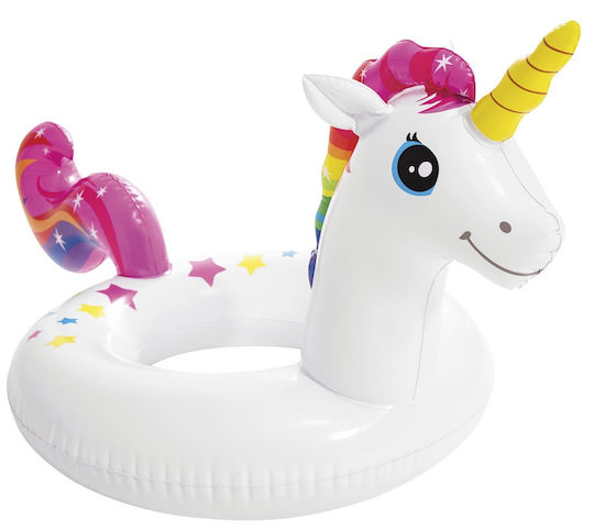 Intex Big Animal Ring Kids' Swim Ring Unicorn for 4-6 Years Old White Unicorn