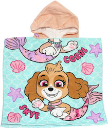 Nickelodeon Paw Patrol Light Blue Kid's Beach Poncho