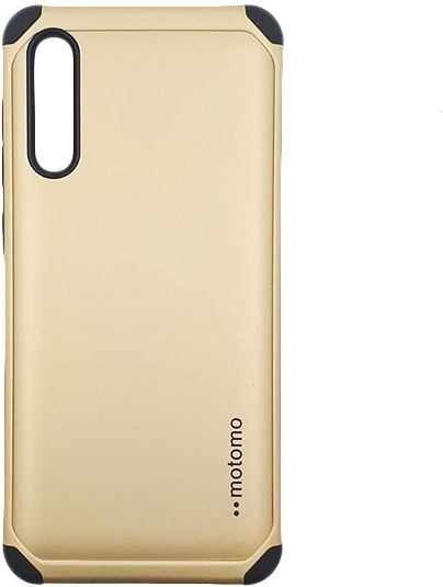Motomo Umschlag Rückseite Kunststoff / Silikon Gold (Galaxy A50)