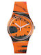 Swatch Swatch Women's Watch with Orange Rubber Strap