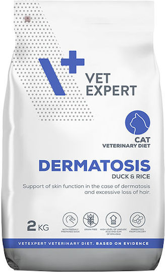 VetExpert Dermatosis Cat Dry Food with Duck / Rice 2kg