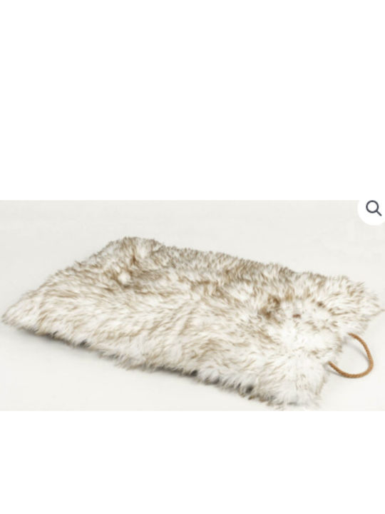 Woofmoda Pernă pentru câini Rectangular Alb 86x56cm.