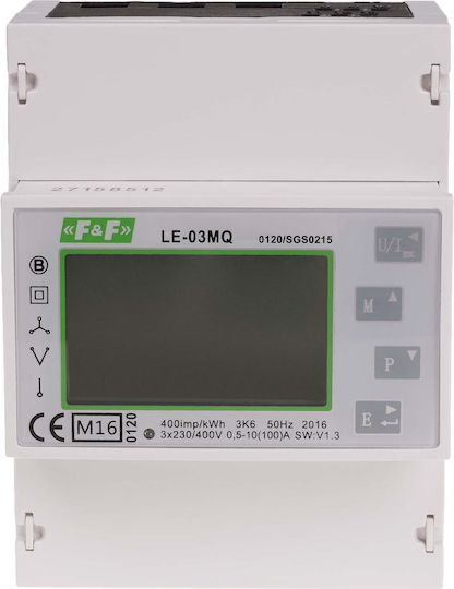 F&F Contor De Kilowați Pentru Panou Electric Digital Trifazat Modbus LE-03MQ