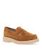 Leather Women's Moccasins in Tabac Brown Color