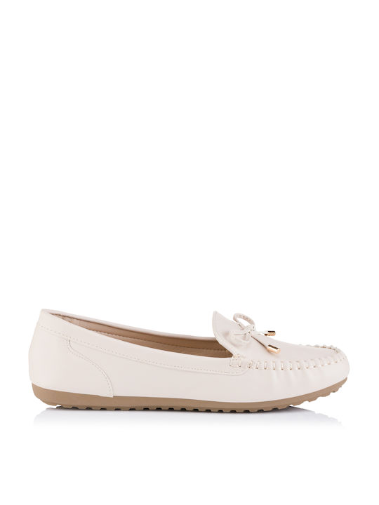 GoGo Shoes Women's Loafers in Beige Color