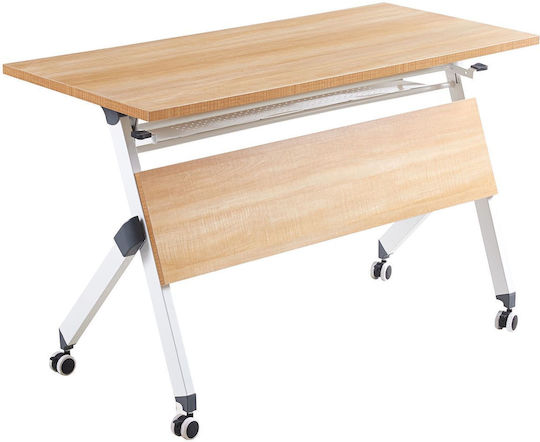 Schreibtisch Unit Holz Sonoma mit Metallbeinen 120x55x75cm