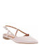 Lederne Damen Ballerinas in Beige Farbe