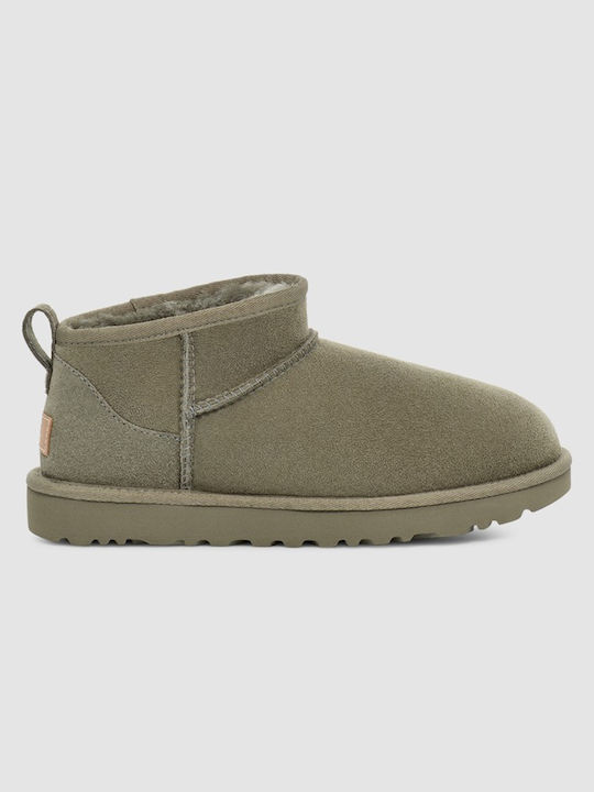 Ugg Australia W Classic Ultra Mini Damen Knöchelstiefel Khaki