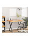 vidaXL Square Office Desk Surface made of Solid Wood Brown 80x80x2.5cm 370266 1pcs