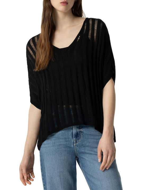 Tiffosi Women's Sweater Striped Black