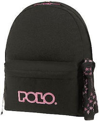 Polo School Bag Backpack in Black color 2024