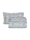 Das Home Sheet Set Single from Cotton & Polyester Green-salmon-grey 170x240cm 3pcs