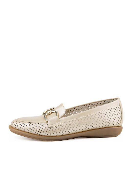 Anatomic Women's Leather Gold Slip-Ons