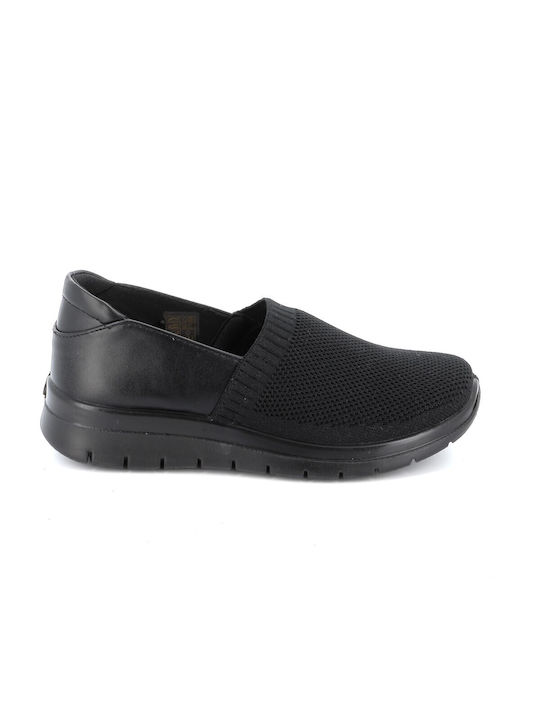 B-Soft Anatomisch Damen Slip-Ons Schwarz