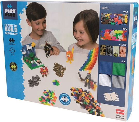 Plus Plus Τουβλάκια Plus Plus Basic - Learn To Build για 5-12 Ετών 1200τμχ