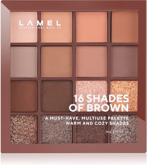 Lamel Сенки за очи в твърда форма Shades Of Brown 16гр