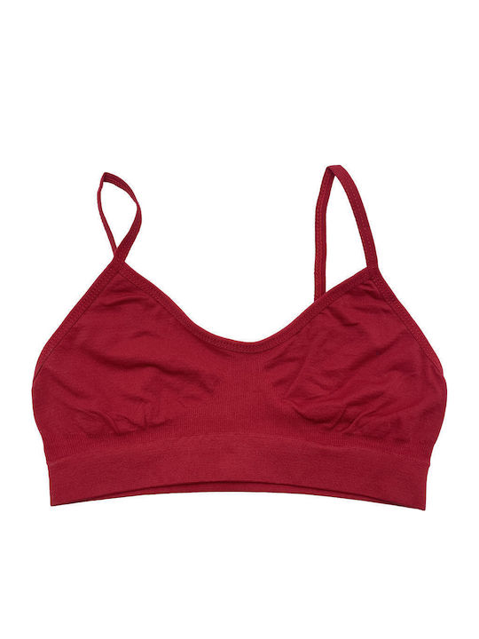 Katia Women's Bra without Padding Red