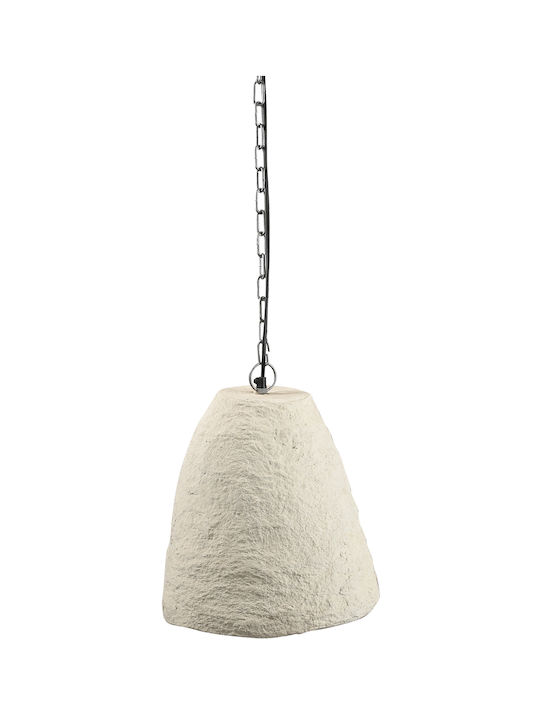 ARlight Hängelampe Beige Boho Glocke mit Fassung E27 36x30cm.