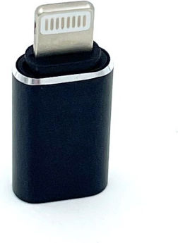 Maxlife Konverter USB-C / Blitzschlag männlich zu USB-C / Blitzschlag weiblich Gray 1Stück