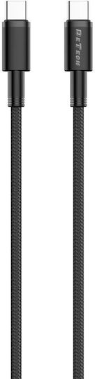 USB 2.0 Cable USB-C male - USB-C 100W PD Μαύρο 1m 40344