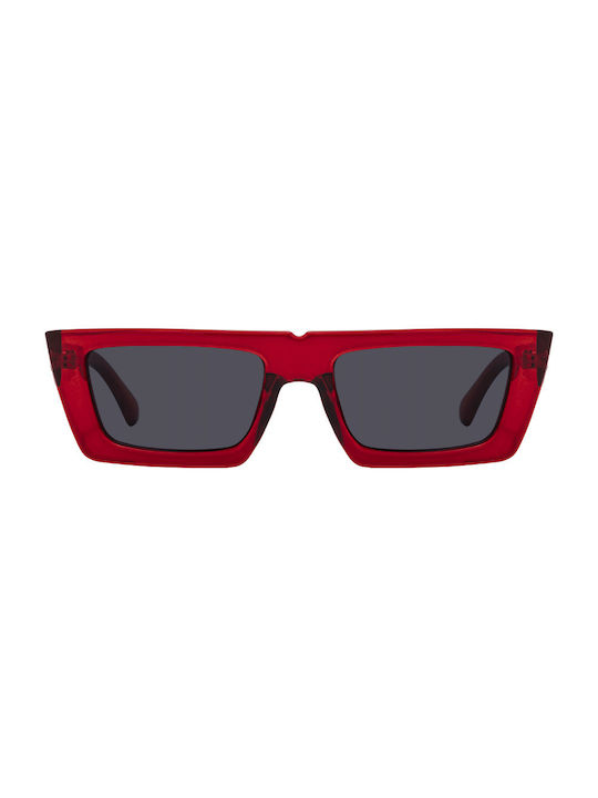 Sonnenbrillen mit Rot Rahmen und Gray Linse 2279-02