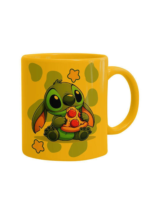 Koupakoupa Cană Ceramică Galbenă 330ml