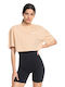 Roxy Damen Crop T-shirt Toasted Almond