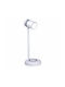 Grundig Plastic Table Lamp LED with White Shade and Base