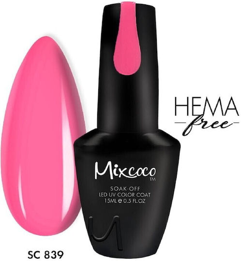 Mixcoco Semi-Permanent Nail Polish 839 15ml 1pcs