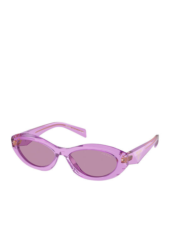 Prada Damen Sonnenbrille mit Lila Kunststoff Ge...