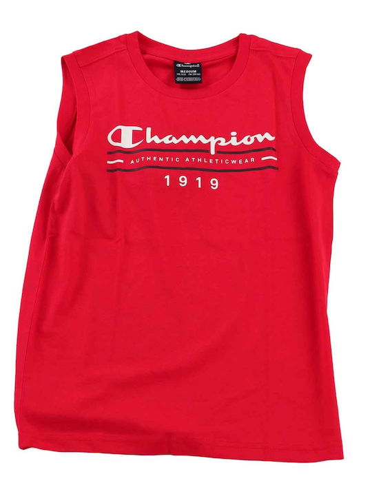 Champion Kids Blouse Sleeveless Red Crewneck