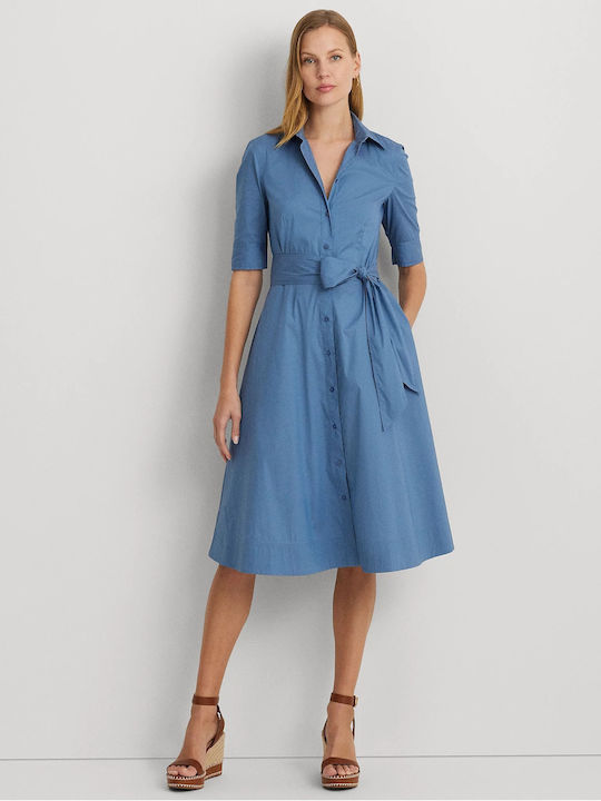Ralph Lauren Hemdkleid Kleid Soft Blue