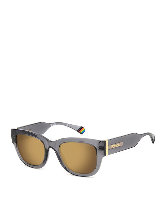 Polaroid Unisex Sunglasses with Gray Plastic Fr...