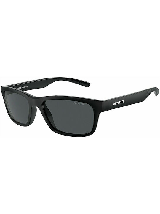 Arnette Men's Sunglasses with Black Plastic Frame and Black Lens AN4340 290087