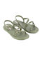 Women's Vegan Sandals Ipanema Recyclable Hypoallergenic Material Khaki