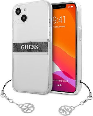 Guess Back Cover Plastic with Strap Transparent (iPhone 13 mini)