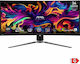 MSI Mag 341CQP QD-OLED Ultrawide QD-OLED HDR Gebogen Spiele-Monitor 34" QHD 3440x1440 175Hz mit Reaktionszeit 0.03ms GTG