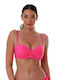 Bluepoint Strapless Bikini with Detachable & Adjustable Straps Fuchsia