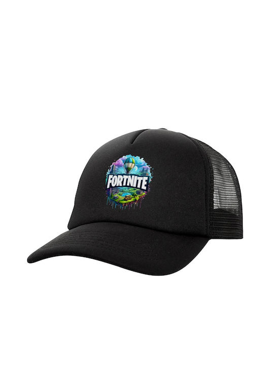 Fortnite Land Καπέλο Soft Trucker Δίχτυ Μαύρο