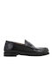 Leder Herren Mokassins in Schwarz Farbe