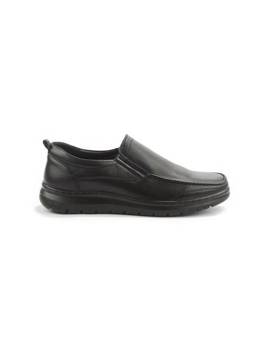 Fshoes Men's Synthetic Leather Casual Shoes Black